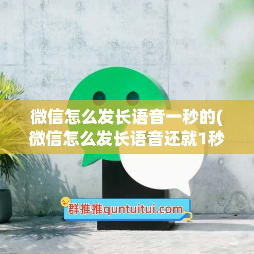 微信怎么发长语音一秒的(微信怎么发长语音还就1秒)