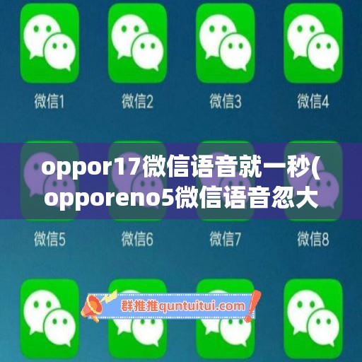 oppor17微信语音就一秒(opporeno5微信语音忽大忽小)