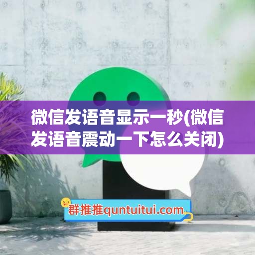 微信发语音显示一秒(微信发语音震动一下怎么关闭)