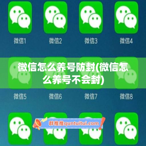 微信怎么养号防封(微信怎么养号不会封)