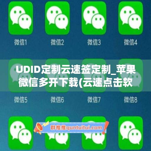 UDID定制云速签定制_苹果微信多开下载(云速点击软件怎么样)