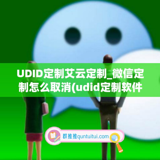 UDID定制艾云定制_微信定制怎么取消(udid定制软件)