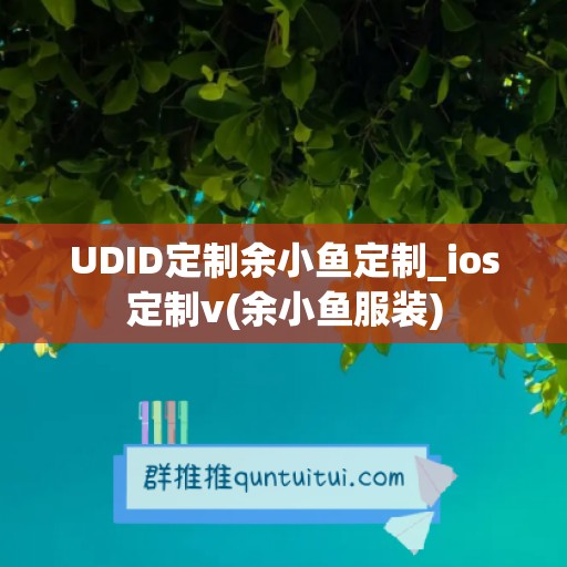 UDID定制余小鱼定制_ios定制v(余小鱼服装)