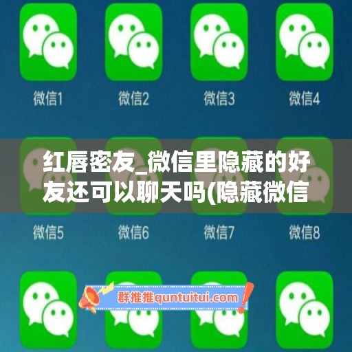 红唇密友_微信里隐藏的好友还可以聊天吗(隐藏微信好友怎么恢复)