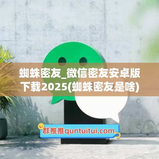 蜘蛛密友_微信密友安卓版下载2025(蜘蛛密友是啥)