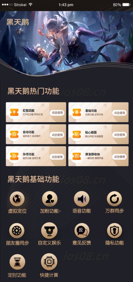 黑天鹅UDID定制-桌面app图标多样选择-微信定制版官网